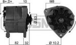 Era 210150 генератор на AUDI 90 (89, 89Q, 8A, B3)