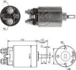 Era 227772 тяговое реле, стартер на NISSAN DATSUN 160 J (710, A10)