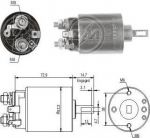 Era 227773 тяговое реле, стартер на VOLVO 240 Kombi (P245)