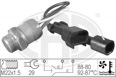 Era 330206 термовыключатель, вентилятор радиатора на FIAT TIPO (160)