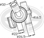 Era 350265 термостат, охлаждающая жидкость на ALFA ROMEO 33 (905)