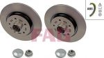 FAG 713531070 Диск тормозной со встроенной ступицей заднк-кт RENAULT: KANGOO/GR