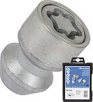Farad EN215L Комплект гаек-секреток M12×1.25, 34 мм, комплект 4+1, конус, ключ 19 мм