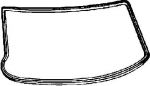 Febi 08882 прокладка, ветровое стекло на MERCEDES-BENZ S-CLASS (W116)