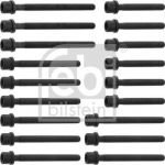 FEBI Болты ГБЦ к-т VW VR5 2.3L VW Golf 4/Passat B5 (=021103384G+021103384L0+021103384K) (021103384GS2, 14344)