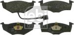 Febi 16482 комплект тормозных колодок, дисковый тормоз на VW POLO (9N_)