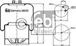Febi 38323 кожух пневматической рессоры на MERCEDES-BENZ AXOR 2