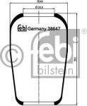 Febi 38647 кожух пневматической рессоры на MERCEDES-BENZ LK/LN2