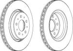 Ferodo DDF1031 тормозной диск на VOLVO C70 I купе