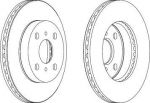 Ferodo DDF1084 тормозной диск на TOYOTA YARIS (SCP1_, NLP1_, NCP1_)