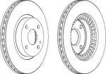 Ferodo DDF1105 тормозной диск на MAZDA 323 S VI (BJ)