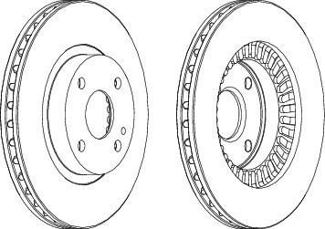 Ferodo DDF1105 тормозной диск на MAZDA 323 S VI (BJ)