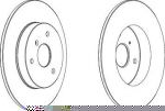 Ferodo DDF1111 тормозной диск на SMART FORTWO купе (451)