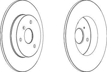 Ferodo DDF1111 тормозной диск на SMART FORTWO купе (451)