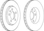 Ferodo DDF1154 тормозной диск на VW GOLF IV (1J1)