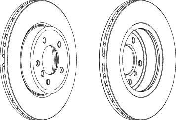 Ferodo DDF1174C тормозной диск на 3 кабрио (E46)