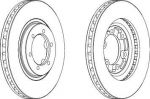 Ferodo DDF1269 тормозной диск на HYUNDAI TERRACAN (HP)