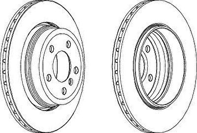 Ferodo DDF1297 тормозной диск на X3 (E83)