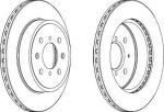 Ferodo DDF1509 Диск тормозной OPEL AGILA 03-/SUZUKI IGNIS II 03-/WAGON R+ 00- передний вент.