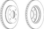 Ferodo DDF260 Диск тормозной NISSAN ALMERA CLASSIC/N16/PRIMERA P10/P11 R14 передний вентилир.