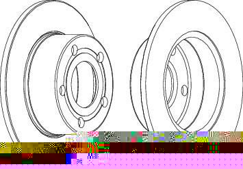 FERODO Диск тормозной задний AUDI A100 91>94/A6 95>05/VW PASSAT 97>05 (к-кт 2 шт., цена за 1 шт.) (DDF321)
