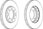 Ferodo DDF383 тормозной диск на MAZDA 626 II (GC)