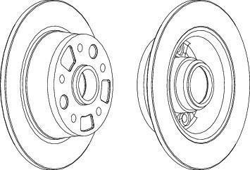 Ferodo DDF456 тормозной диск на MAZDA 626 III Hatchback (GD)