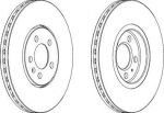 Ferodo DDF706 тормозной диск на VW GOLF III (1H1)