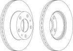 FERODO Диск тормозной передний CITROEN JUMPER/FIAT DUCATO/PEUGEOT BOXER (к-кт 2 шт., цена за 1 шт.) (DDF767)