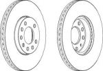 Ferodo DDF810 тормозной диск на OPEL VECTRA B (36_)
