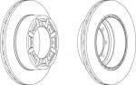 Ferodo FCR340A тормозной диск на NISSAN CABSTAR E