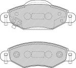 Ferodo FDB1513 комплект тормозных колодок, дисковый тормоз на TOYOTA YARIS VERSO (_NLP2_, _NCP2_)
