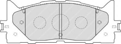 FERODO Колодки тормозные дисковые передние TOYOTA CAMRY V40 06-/V50 11-/LEXUS ES 240/350 (FDB1991)