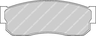 Ferodo FDB293 комплект тормозных колодок, дисковый тормоз на NISSAN SUNNY II (N13)