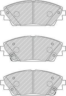 Ferodo FDB4446 комплект тормозных колодок, дисковый тормоз на MAZDA CX-3 (DK)
