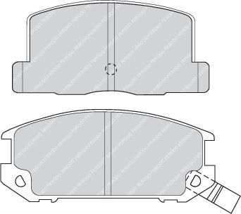 Ferodo FDB470 комплект тормозных колодок, дисковый тормоз на TOYOTA MR 2 III (ZZW3_)