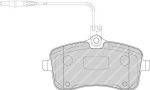 Ferodo FDB4734 комплект тормозных колодок, дисковый тормоз на PEUGEOT 407 (6D_)