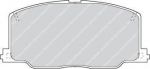 Ferodo FDB602 комплект тормозных колодок, дисковый тормоз на TOYOTA CAMRY (_V2_)
