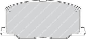 Ferodo FDB602 комплект тормозных колодок, дисковый тормоз на TOYOTA CAMRY (_V2_)