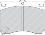 Ferodo FDB714 комплект тормозных колодок, дисковый тормоз на MAZDA 323 S IV (BG)