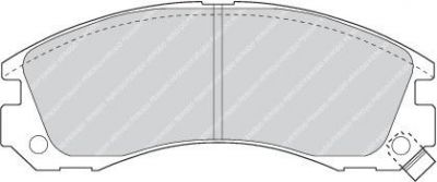 FERODO Колодки передние MITSUBISHI Outlander/Galant/Pajero+PSA C-Crosser (MB699453, FDB765)