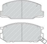Ferodo FDB932 комплект тормозных колодок, дисковый тормоз на TOYOTA PREVIA (TCR2_, TCR1_)