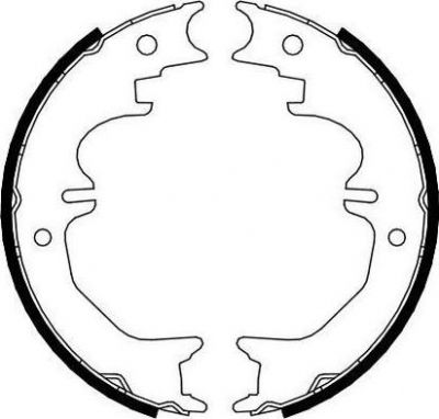 Ferodo FSB4120 комплект тормозных колодок, стояночная тормозная с на TOYOTA LAND CRUISER 90 (_J9_)