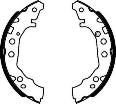 Ferodo FSB4127 комплект тормозных колодок на TOYOTA YARIS (NHP13_, NSP13_, NCP13_, KSP13_, NLP13_)