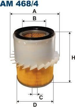 FILTRON Фильтр воздушный MITSUBISHI PAJERO 2.8TD/3.0V6 94- (MR323949, AM468/4) FILTRON Фильтр воздушный MITSUBISHI PAJERO 2.8TD/3.0V6 94- (MR323949, AM468/4)