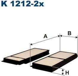 FILTRON Фильтр салонный (комп. 2шт) MAZDA 3 2.0L (BP4K61J6X9A, K1212-2X) FILTRON Фильтр салонный (комп. 2шт) MAZDA 3 2.0L (BP4K61J6X9A, K1212-2X)