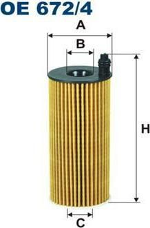 FILTRON Фильтр масляный 1 (F20/F21), 2 (F22), 3 (E90/E91/E92/E93), 3 ( (OE672/4)