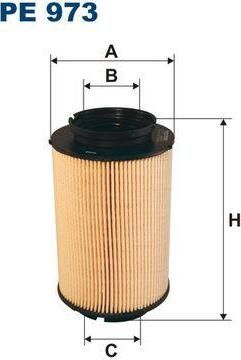 FILTRON Фильтр топливный VAG A3/G5/TOURAN 1.9/2.0 TDI/SDI (PE973)