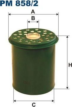 Filtron PM858/2 топливный фильтр на RENAULT CLIO I (B/C57_, 5/357_)