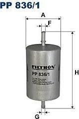 FILTRON Фильтр топливный VAG A3/A4/A6/A8/OCTAVIA/BORA/GOLF 4/MULTIVAN/TRANSPORTER 95- (PP8361)